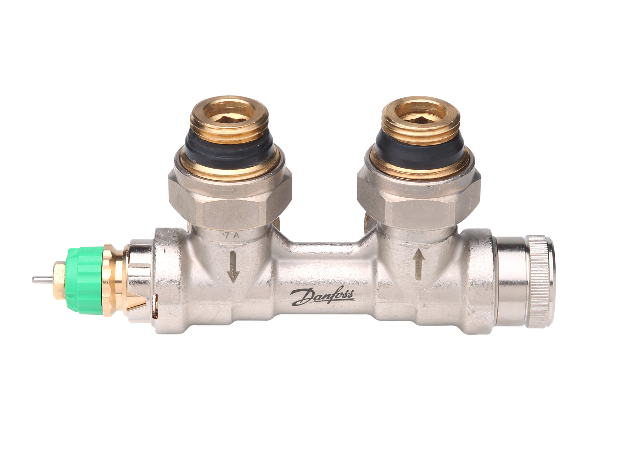 Danfoss dyn. VHS-DV Fühler links Eck, Ventileinsatz im RL für HK mit 1/2"