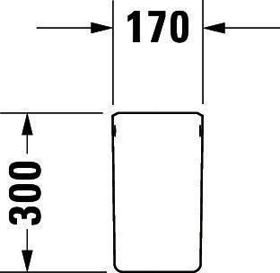 DU Halbsäule ME by Starck für 233565, 233560, 233555, weiß