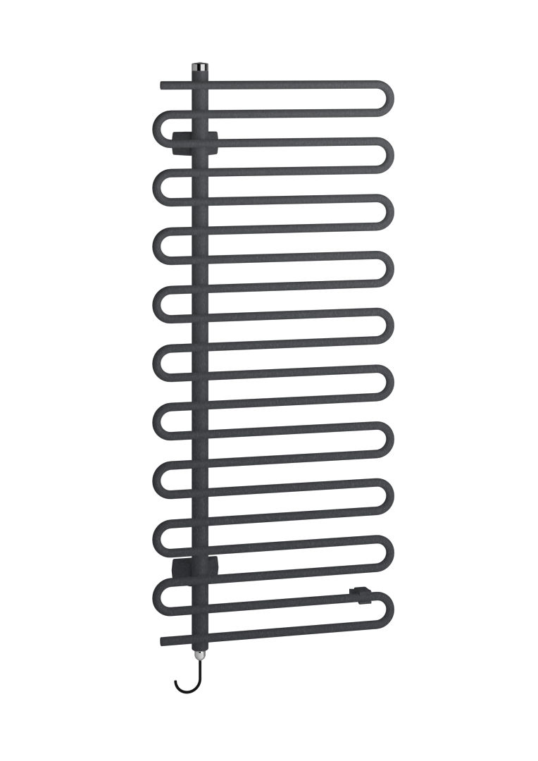 Kermi Icaro -E BH1421x58x400mm P=400W,anthracite grey, WWS swz, links
