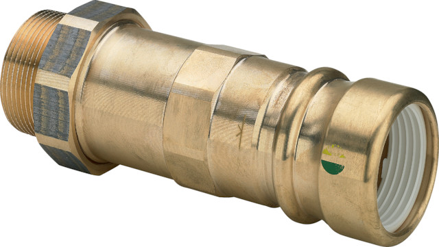 Viega Verschraubung mit SC 9622 in 40mm x R1 1/4 Rotguss