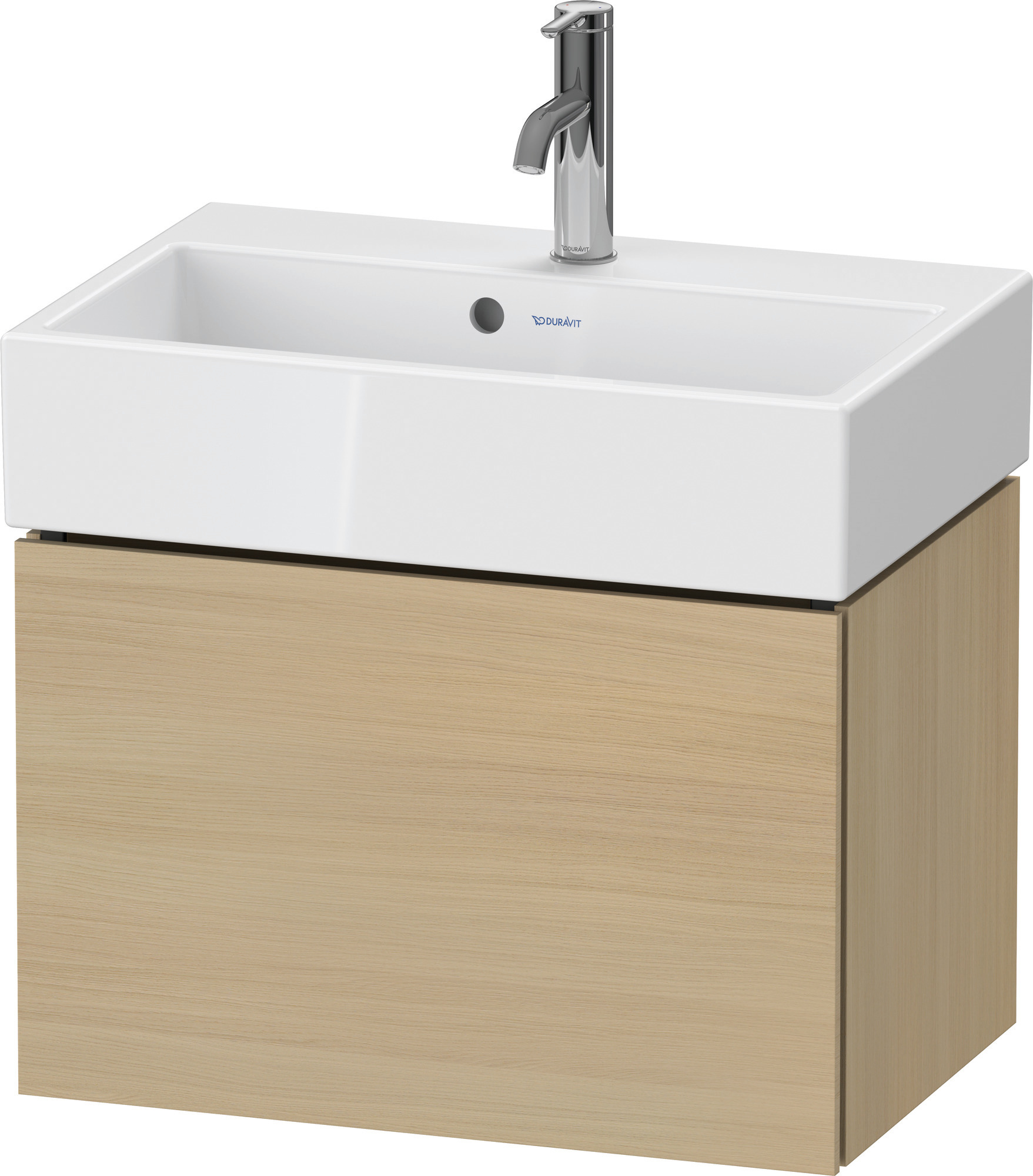 Duravit WTU L-Cube wandhängend, 1 Auszug 394x584x391mm, Mediterrane Eiche