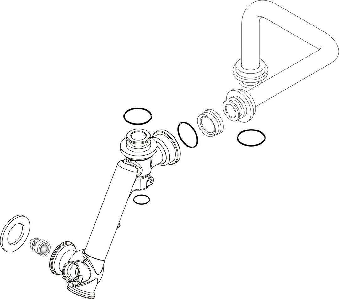 BOSCH Ersatzteil TTNR: 7736700096 Rohr (Kaltwasser)