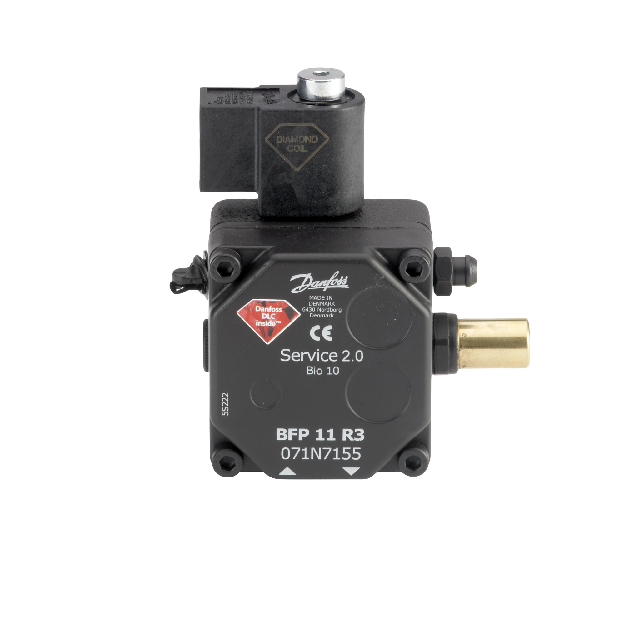 Danfoss Ölbrennerpumpe BFP 11 R 3 mit Magnetventil, Drehricht, re,, 24 l/h Danfoss Ölbrennerpumpe BFP 11 R 3 mit Magnetventil, Drehricht, re,, 24 l/h