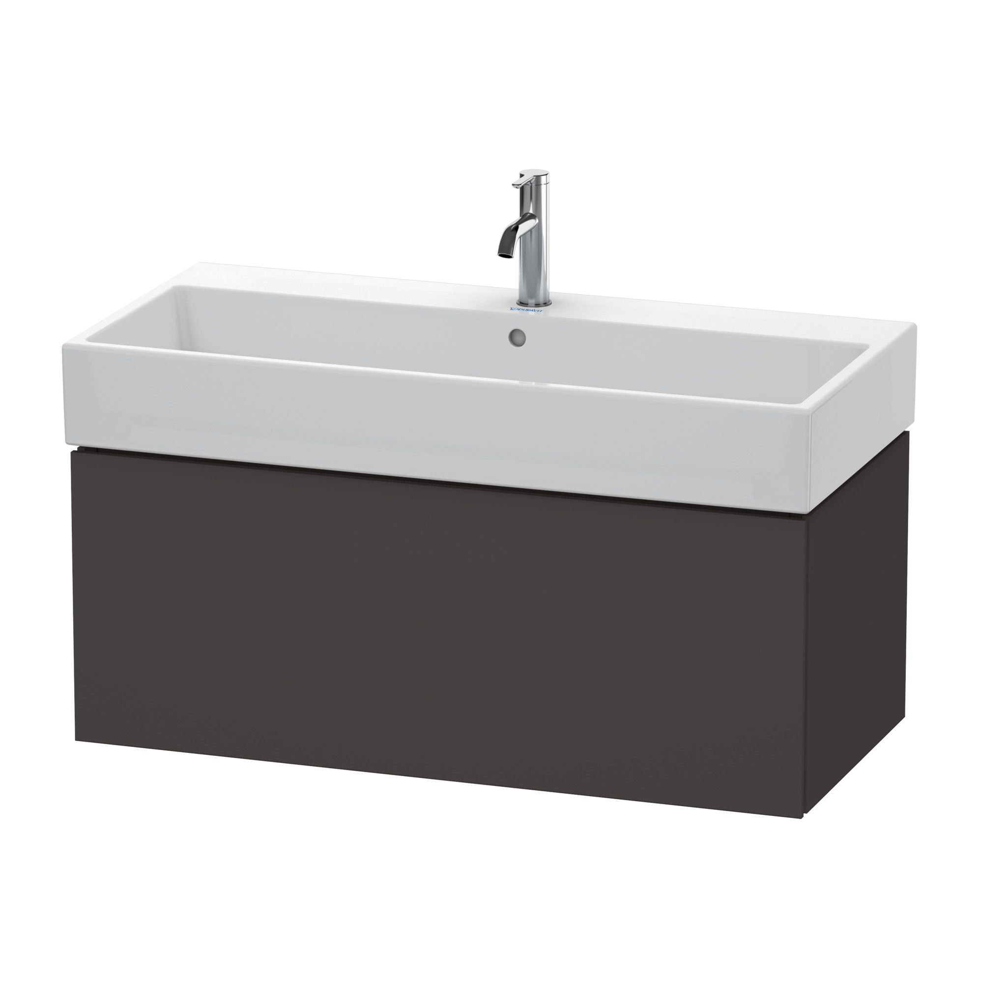 Duravit WTU L-Cube 394x984x459mm 1 Auszug, Graphit Supermatt