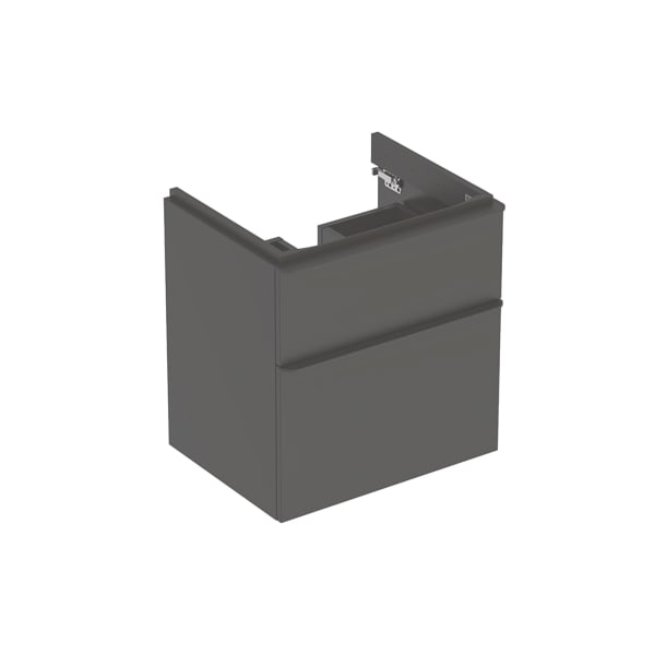 Geberit Smyle US für WT, eckig, m. 2 Schubl. 58,4x61,7x47cm, lava