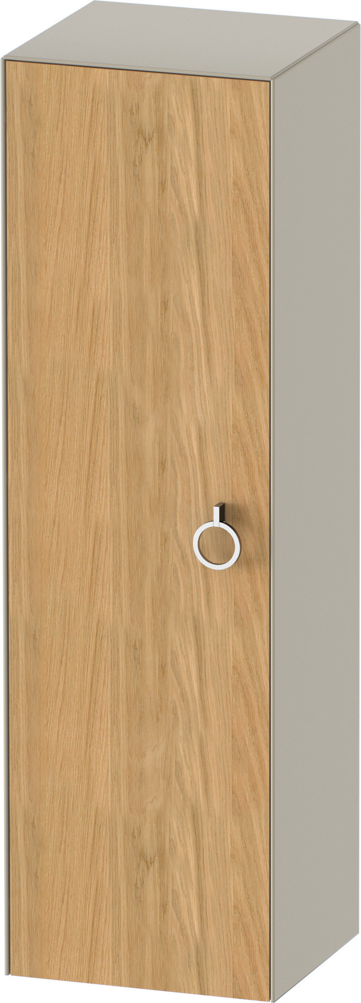 Duravit Halbhochschrank White Tulip,m.Griff TA l,1320x400x360,Eiche N.M./Taupe Sdm