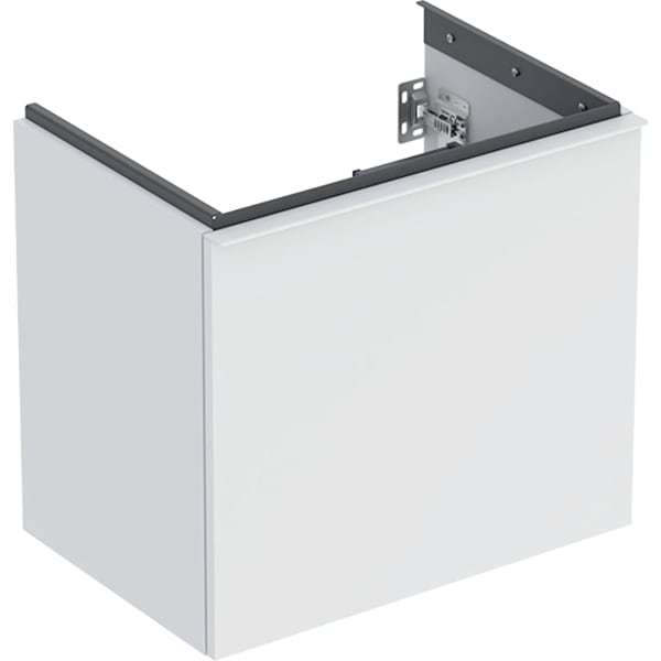 Geberit Acanto US für WT B:60cm, 1 Schubl. 1 i.Schubl., verk. Ausld., weiß matt