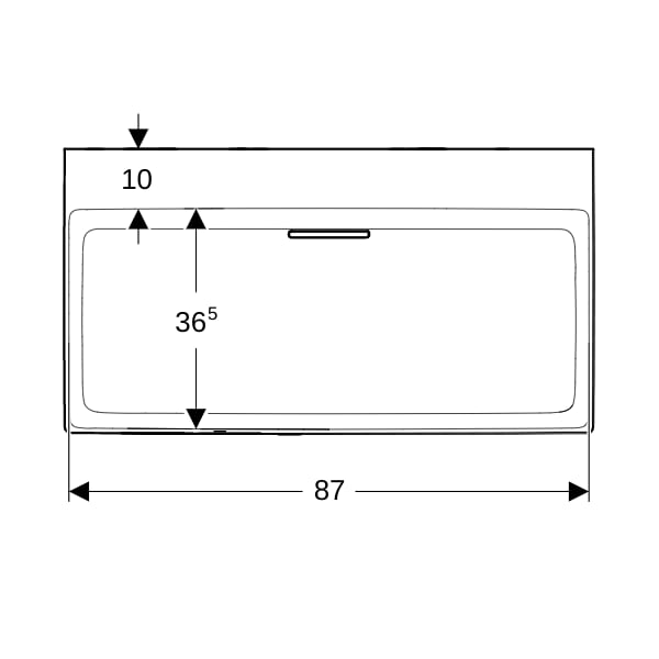 Geberit ONE Waschtisch 90x48cm, CleanDrain o. Hl., o. Ül., weiß, KeraTect/weiß glzd