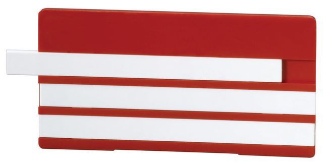 Flamco Bezeichnungsschild m. 3 Leerleisten 100 x 50mm Kunststoff grün