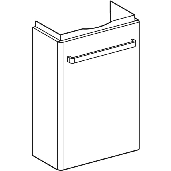 Geberit Renova Compact US 40,8cm für HWB 45cm 1 Tür, 40,8x60,5x23,1cm verk Ausld hgrau