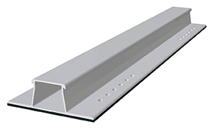 Montageschiene, Trapezblech Länge 395 mm, senkr. Module (2 Stück)
