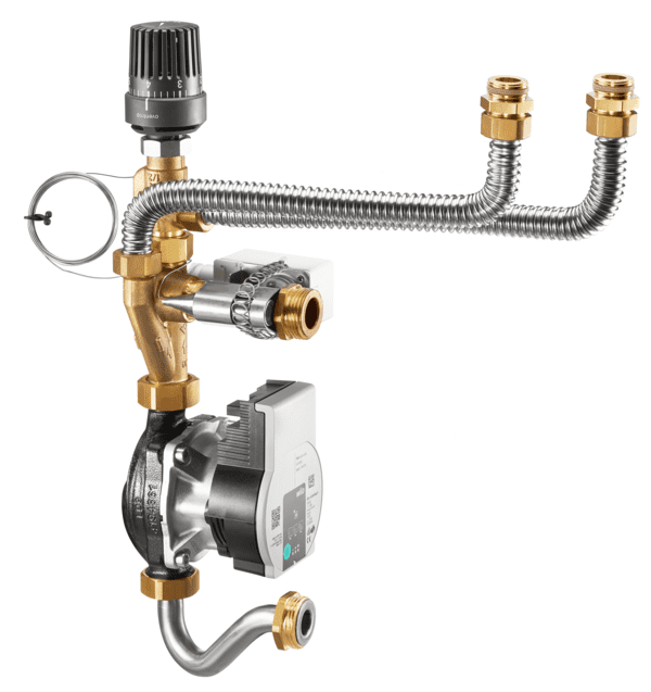 OVENTROP-Vorlauftemperaturregelmodul FBH für Regudis W-HTE, mit Wilo PARA