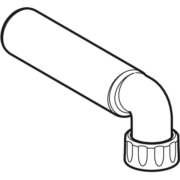 Geberit Anschlussbogen 90Gr mit Überwurfmutter d50/40