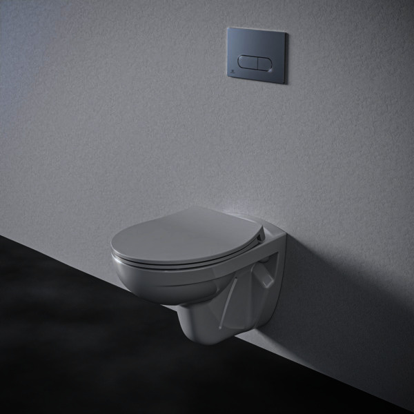 IS Wand-T-WC-Kombipaket Eurovit, randlos,m.Softclosing,355x520x350mm,Weiß