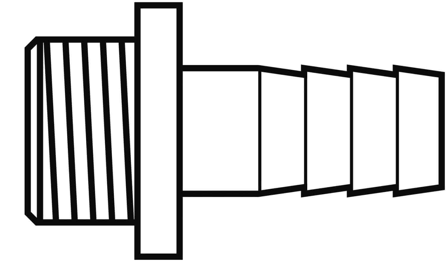 ES-Schlauchnippel 337 DN 15 (1/2")x13mm ES-Schlauchnippel 337 DN 15 (1/2")x13mm
