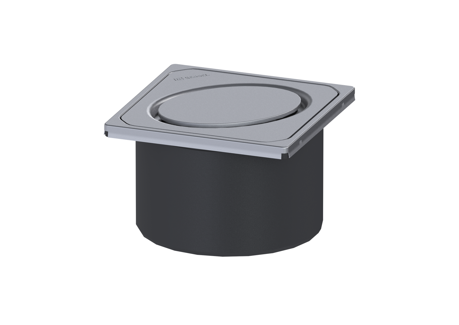 KESSEL-Aufsatzstück Designrost Oval, V4A, L 15