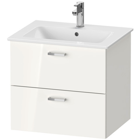 DU XBase Möbel-Set 630x490mm, WT,WTU m. Schubk.2, Spiegel, Weiß glänzend