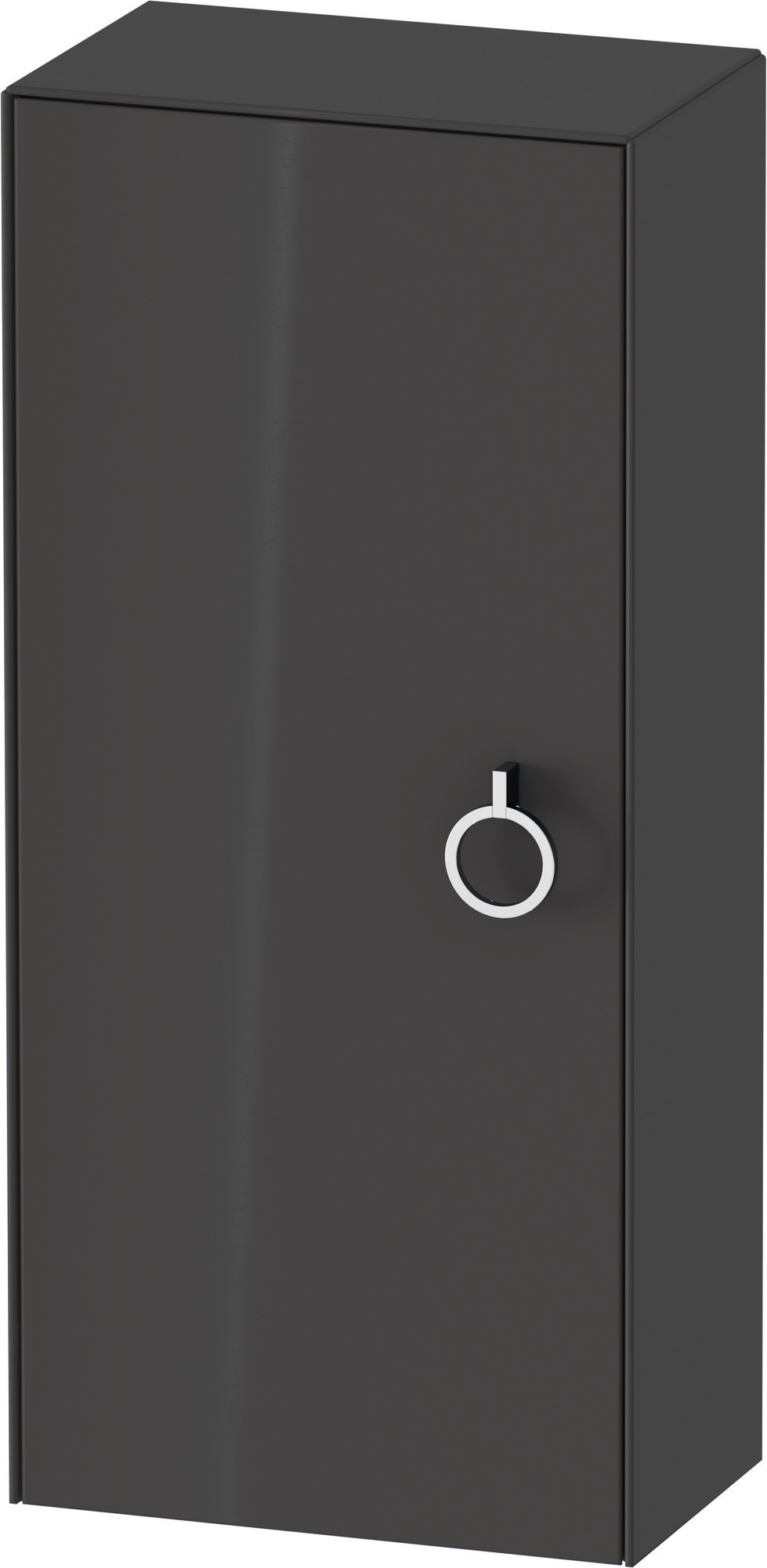 Duravit Halbhochschrank White Tulip,m.Griff TA l.,880x400x240,Graphit Hochglanz