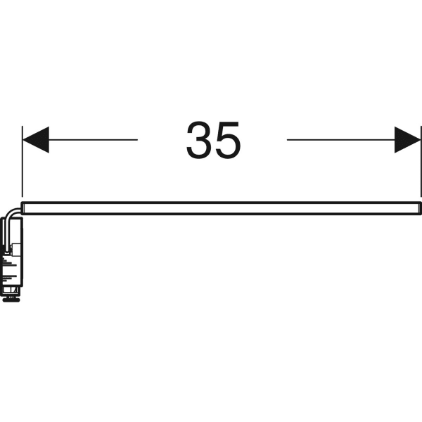 Geberit Lichtleiste für Schublade, L:35cm