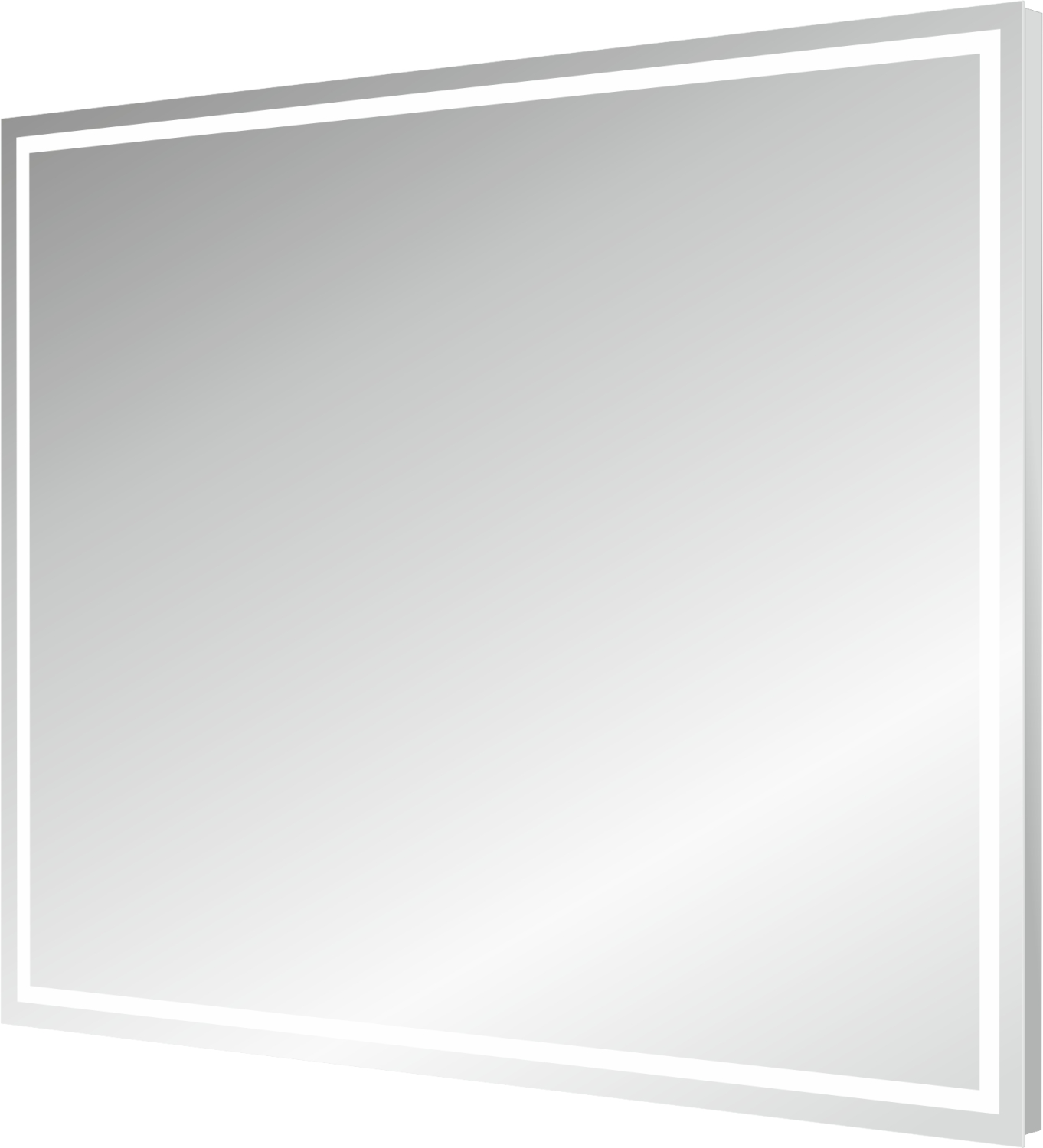 AS QUADRO-BASE LED-Leuchtspiegel Breite 60 x Höhe 80 cm AS QUADRO-BASE LED-Leuchtspiegel Breite 60 x Höhe 80 cm