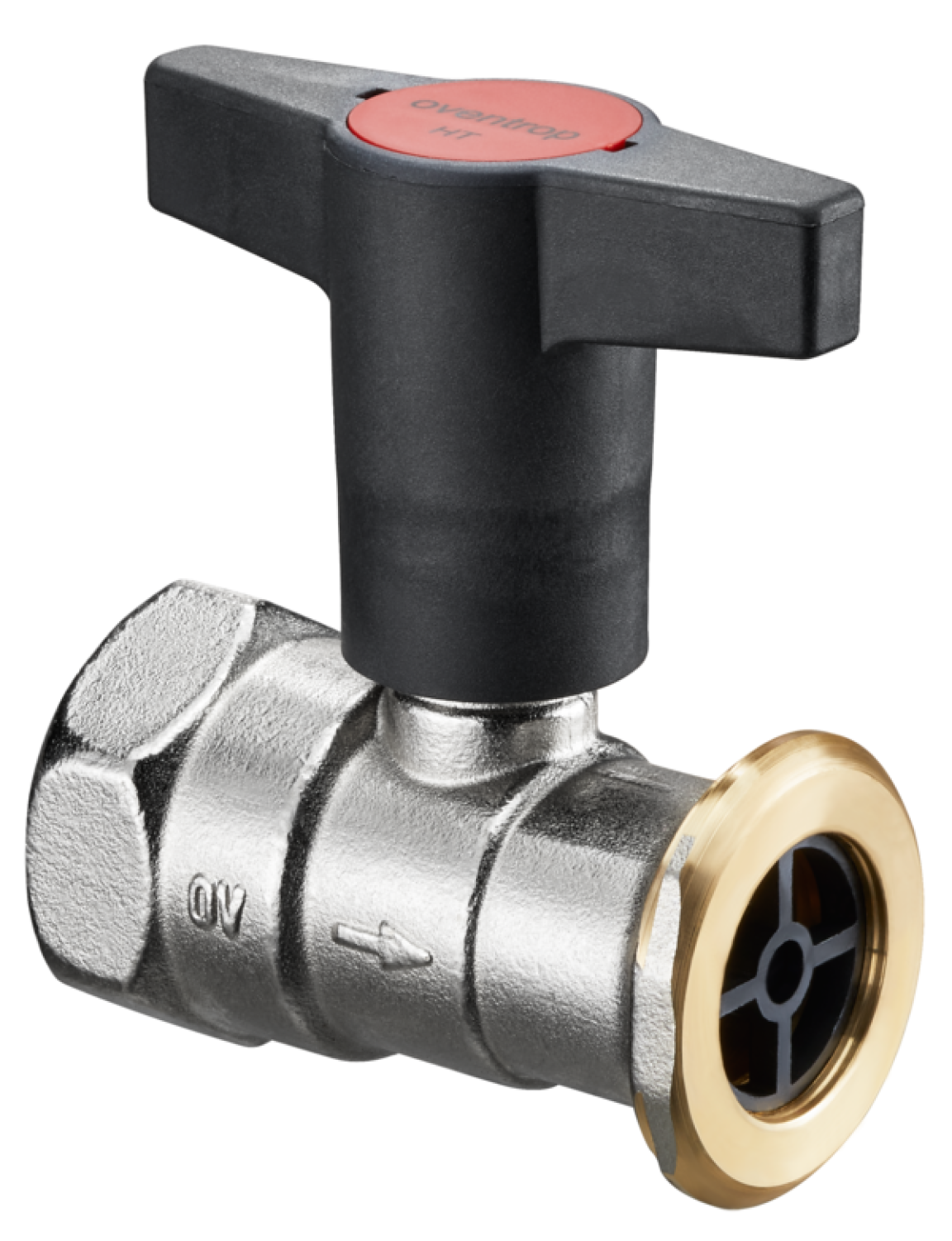 OVENTROP-Pumpenkugelhahn "Optibal P" mit Sperrventil, DN25, 1 x G 1 1/2", Ms