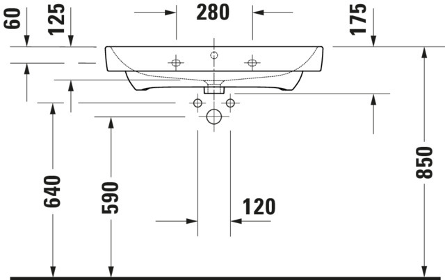 DU WT/MWT 800mm Duravit No.1 weiß, mit ÜL,m. HLB