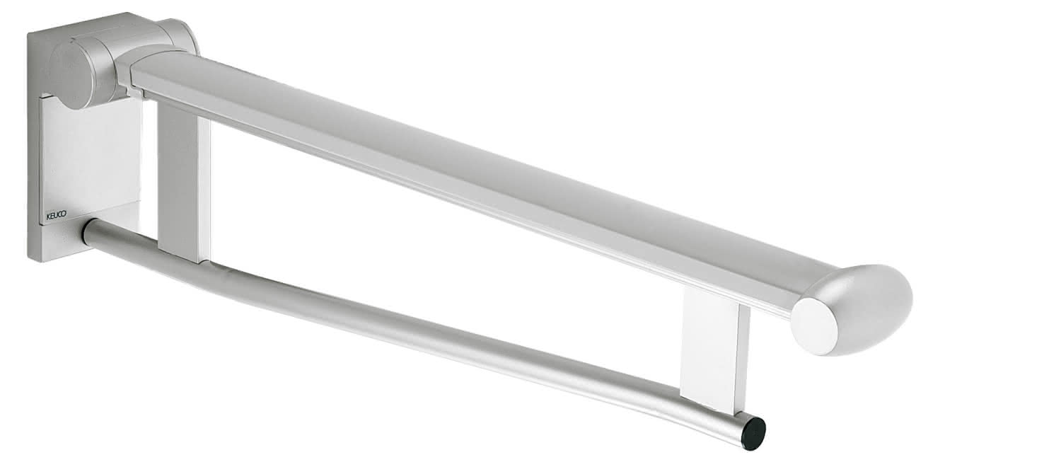 KEUCO SK-Griff WT Plan Care 34902, verchromt/schwarzgrau, 650 mm