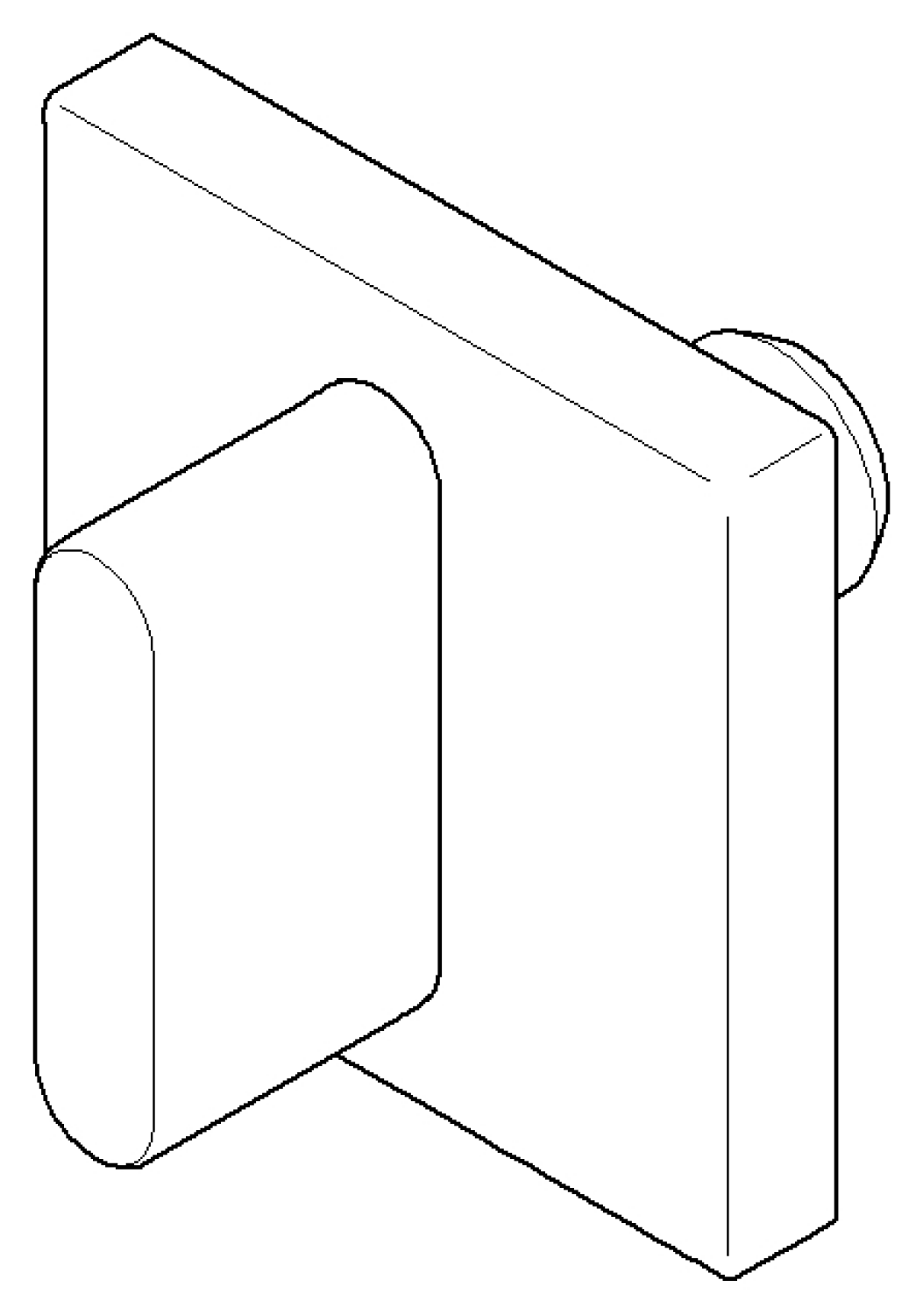 DO Griff für Unterputz Wand ERSATZTEILE 90207005101 60 x 60 x 40 mm Chrom