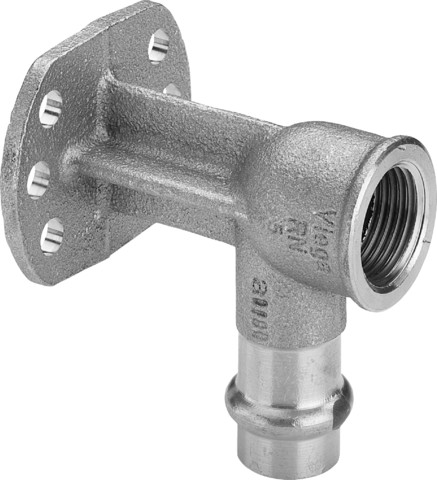 Viega Wandscheibe mit SC Sanpress 2225.6 in 15mm x Rp1/2 Siliziumbronze