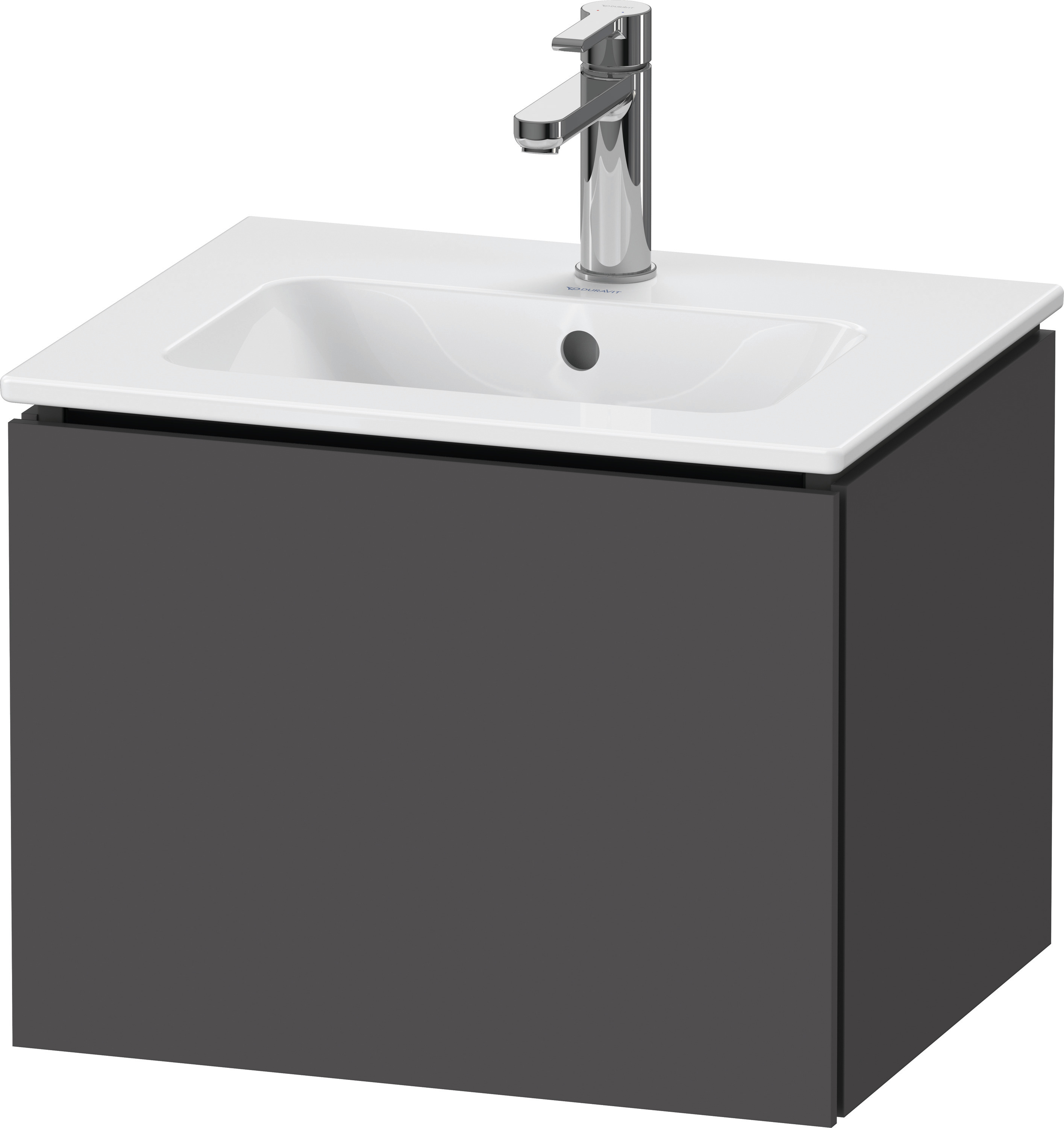 Duravit WTU L-Cube wandhängend, 1 Auszug 400x520x421mm, Graphit Matt