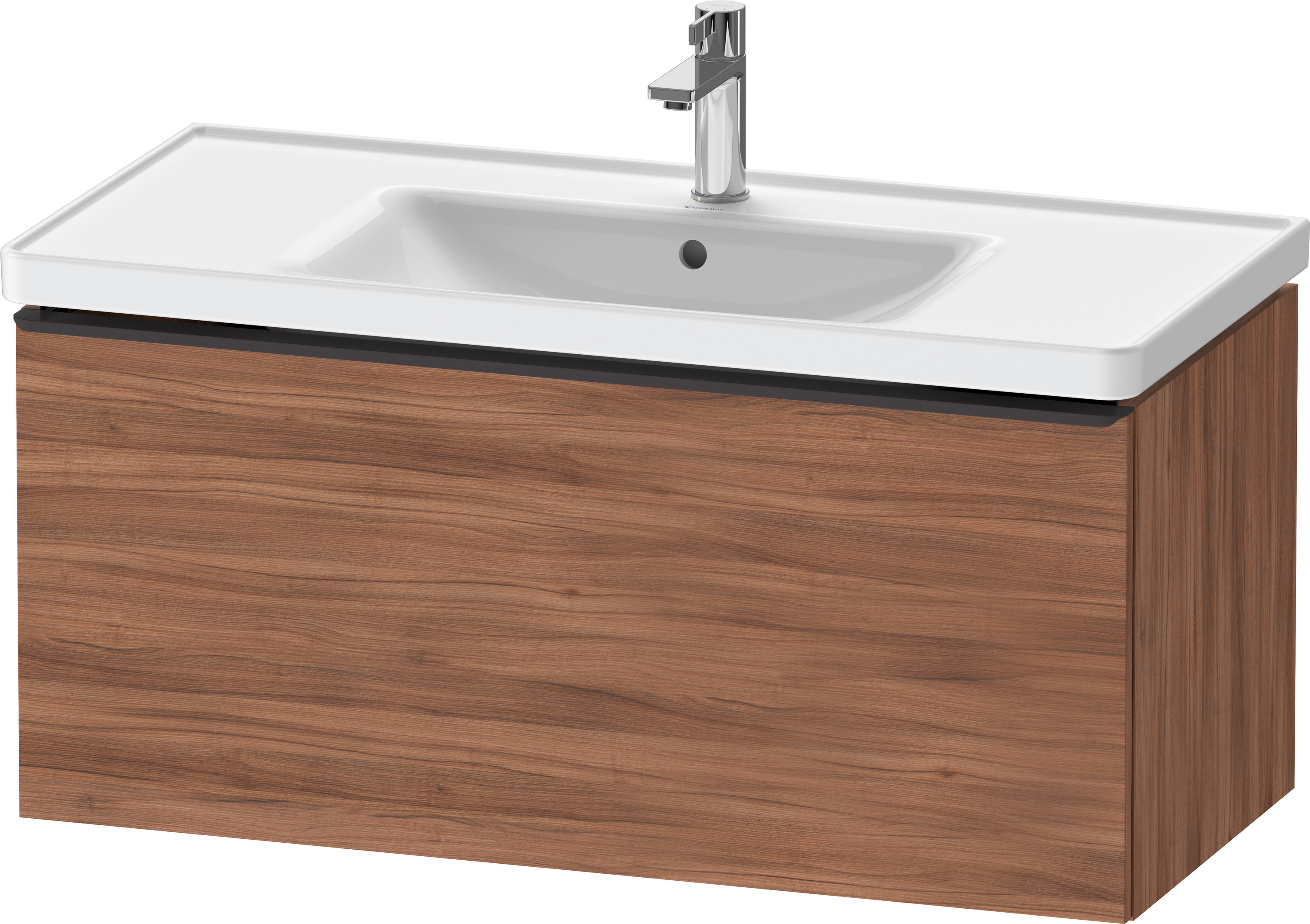 Duravit D-Neo WTU,Wdh,Ausz:1,Gr:Diamant Schw. 984x452x440mm,Nussbaum Matt, Dekor