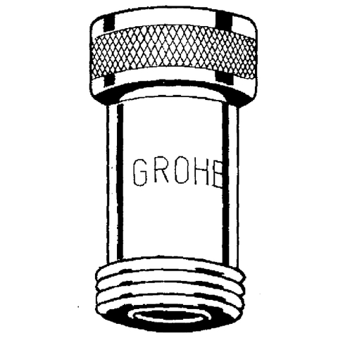 GROHE Doppel-Rückflussverhinderer 14159 3/4" für Badarmaturen chrom