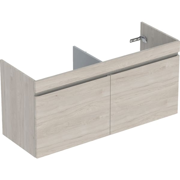 Geberit Renova Plan US f. DWT m. 2 Schubladen 122,6x60,6x44,6cm, Nussbaum hickory hell