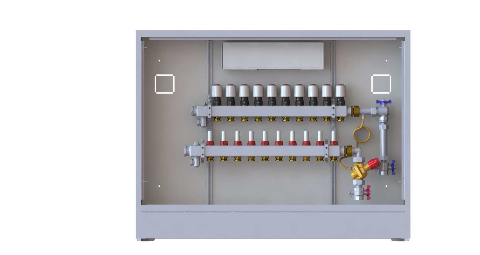 Danfoss Station UnoFloor Comfort 10R 10 HK, rechts mit AB-PM-Set, 230V