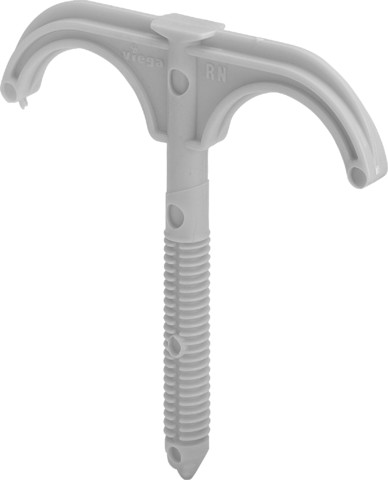 Viega Doppeleinschlagrohrbügel 2035.6 in DN16/20 x 8x80mm Kst. gelb RAL 1004