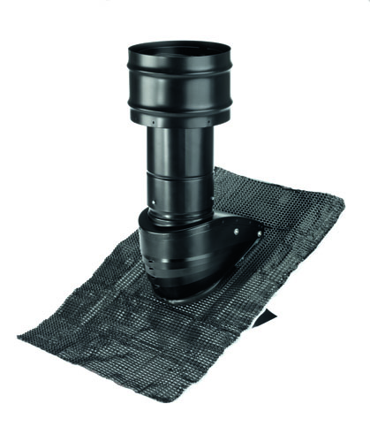 Zehnder Dachhaube Steildachpfanne DN 160 Steildach 6-60Grad, schwarz, 990430613