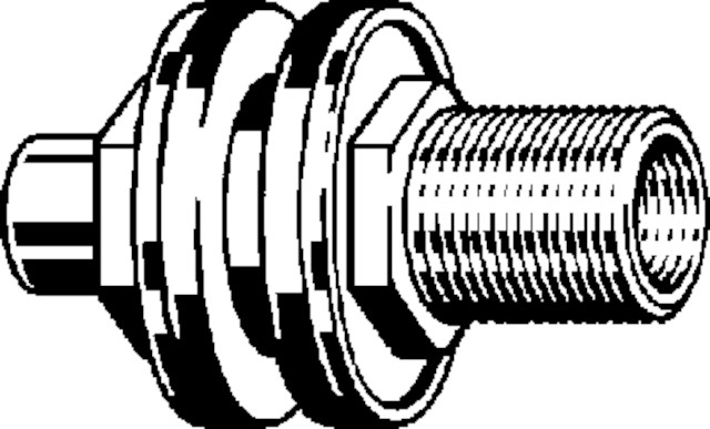 Viega Wanddurchführung 3427.2 in 15x55mm x Rp1/2 x G3/4 Rotguss