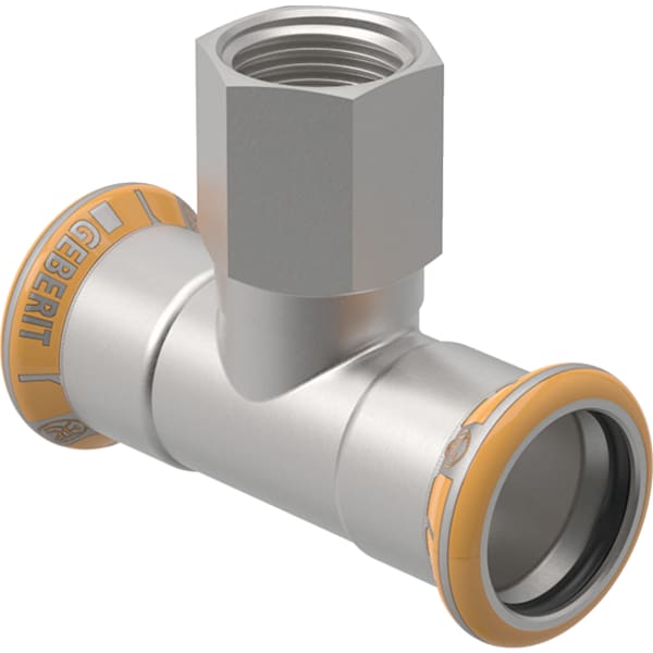 Geberit Mapress Therm T-Stück mit IG d18-Rp1/2-18