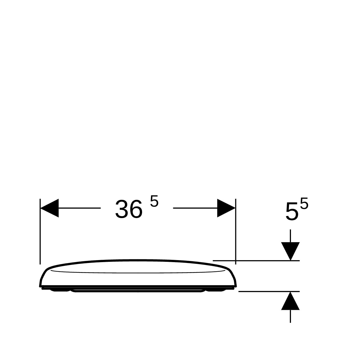 Geberit Renova Comfort WC-Sitz, weiß Befestigung von unten