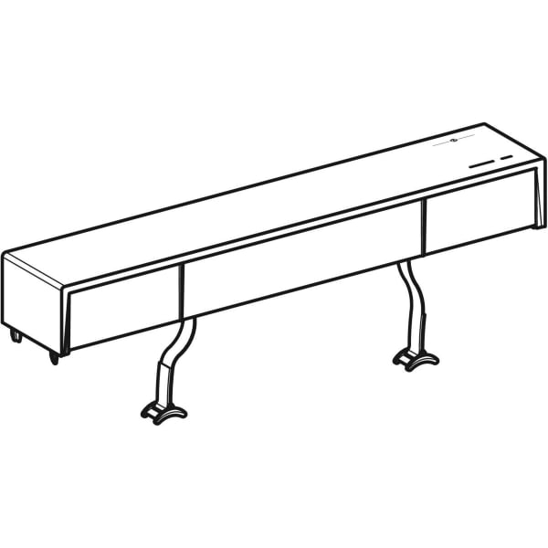 Geberit Spülkastendeckel, zu Monolith Plus Sanitärmodul für WC schwarzchrom/Alu.