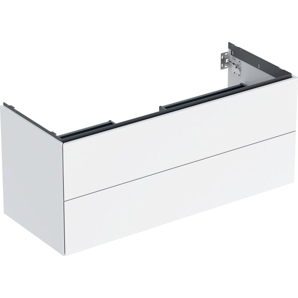Geberit ONE Unterschrank für WT/-Platte 2 Schubl., 118,4x50,4x47cm, weiß hgl.