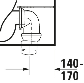 Duravit SWC Kombi White Tulip, 650mm, Weiß rimless, Tiefspüler
