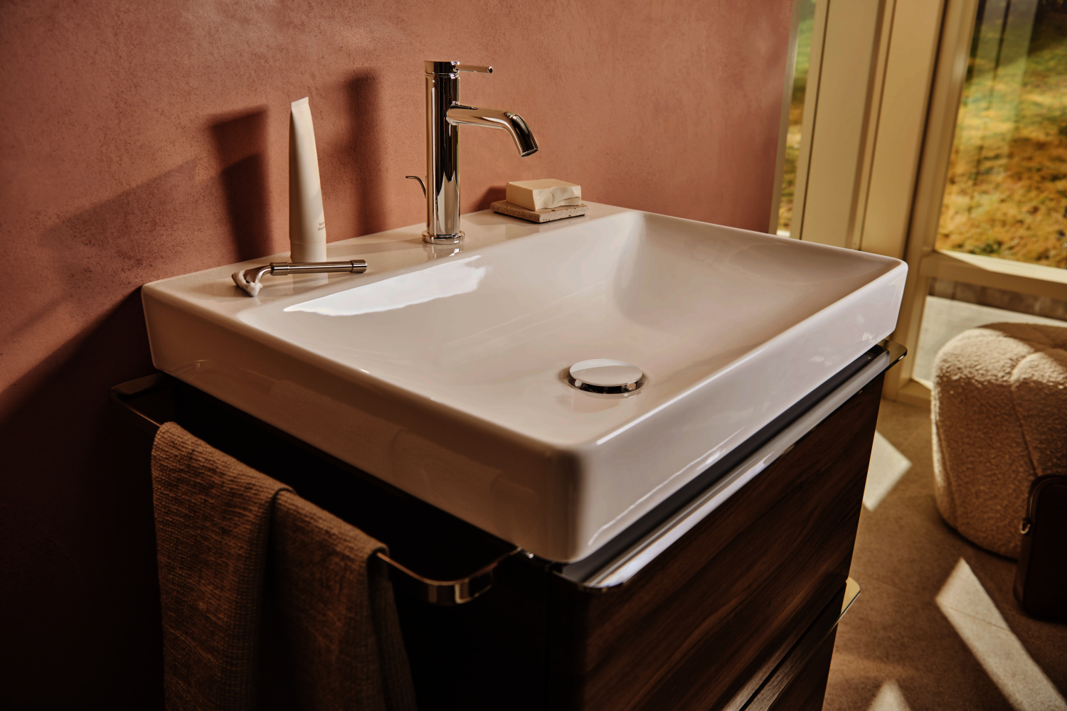 Hansgrohe WTM 110 Tecturis S CoolStart  EcoSmartu.  m. Zugstangen-Ablaufg. chrom