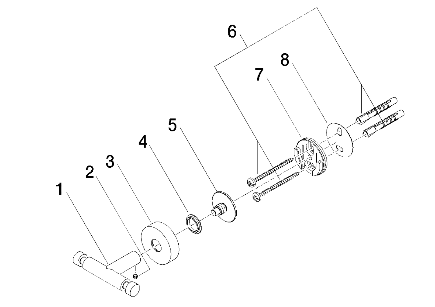DO Haken, 2-teilig SERIENSPEZIFISCH 83256979 Schwarz matt