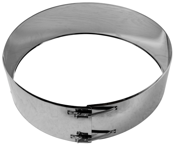 Wolf Klemmband DN400 für Luft-/Abgasrohr an der Fassade Wolf Klemmband DN400 für Luft-/Abgasrohr an der Fassade