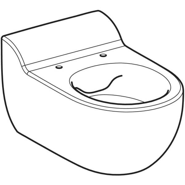Geberit Bambini WWC für Kinder, Tiefspüler Rimfree, H:35cm, weiß, KeraTect