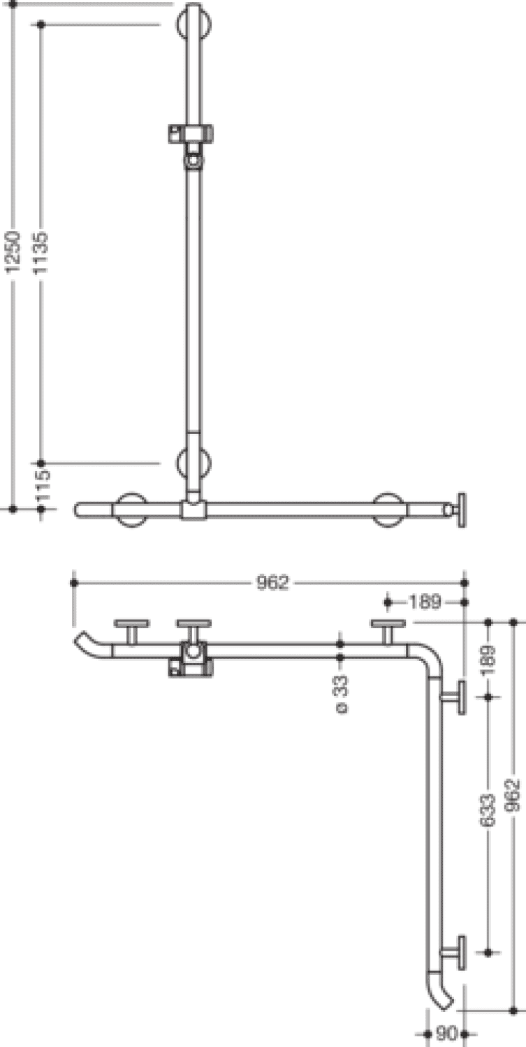 HEWI DUHA m.Br.H.St.,AM1:1250, W1/2:962, Br.H. in 98, Kst., chromoptisch besch.