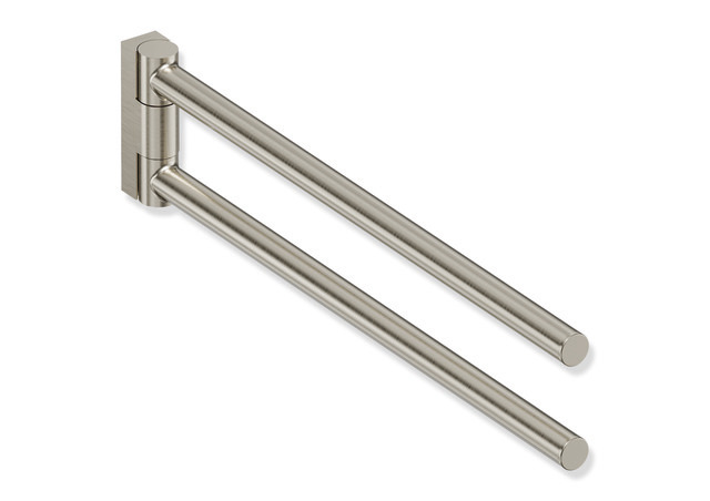 HEWI Handtuchhalter Sys 162, edst., PVD, L:331mm, schwenkb. nickel gebü.