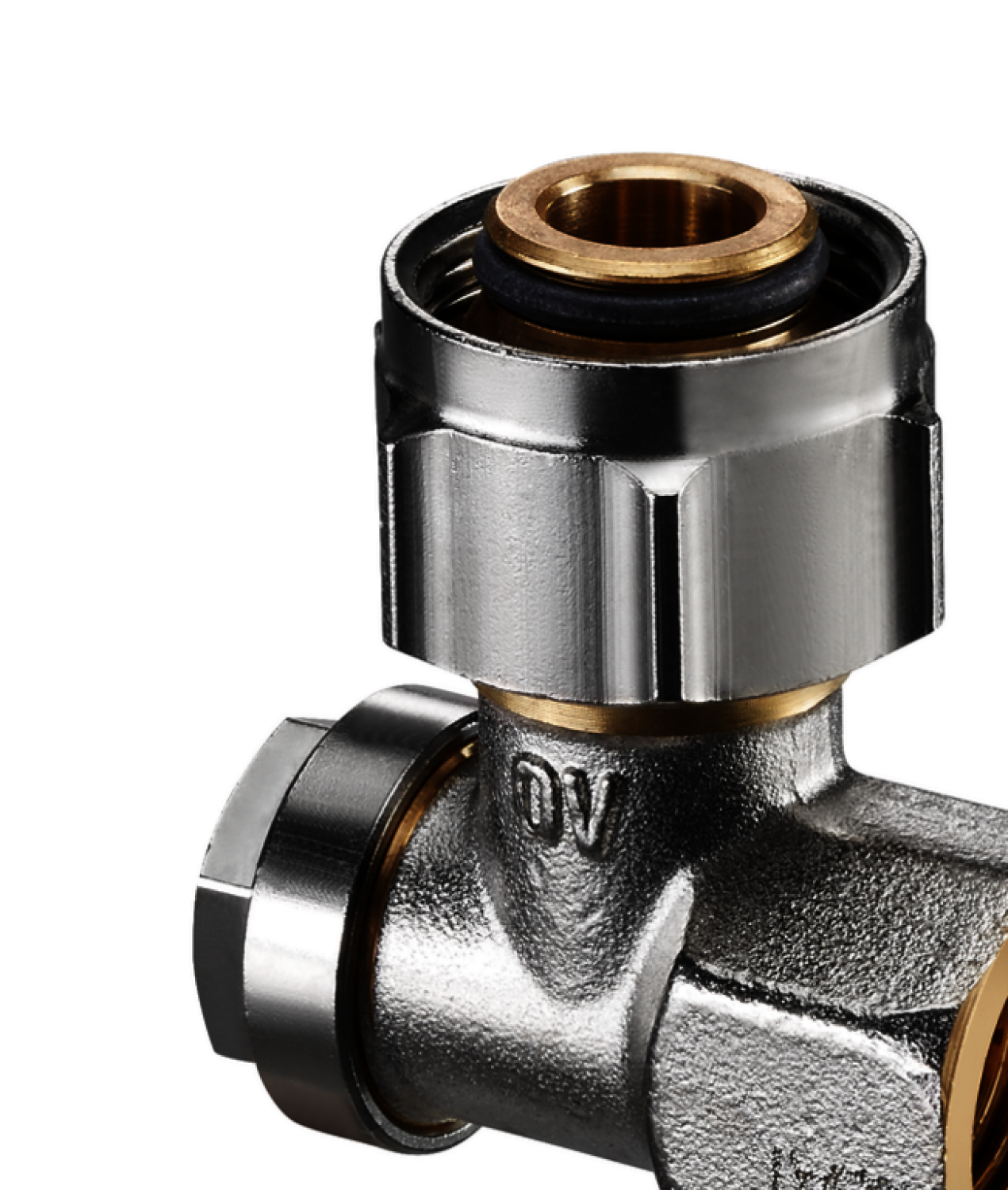 OVENTROP-Absperrwinkelverschraub.Combi 3 "Multiflex F",3/4"ÜM x 1/2"IG, Ms, vern.