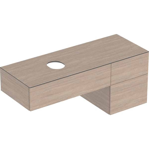 Geberit VariForm US für AS-WT, m. 3 Schubl. 135x55x51cm, Eiche Geberit VariForm US für AS-WT, m. 3 Schubl. 135x55x51cm, Eiche
